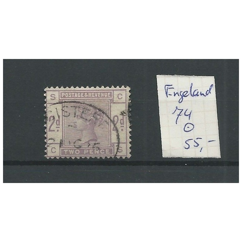 Great Britain  nr 74 Queen Victoria 1884  VFU/used  CV 55 €