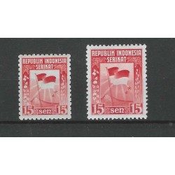 Dutch East Indies/Indonesie 1-2 Herdenking overdracht MNH  CV 10 €  EXTREMELY FINE  !!
