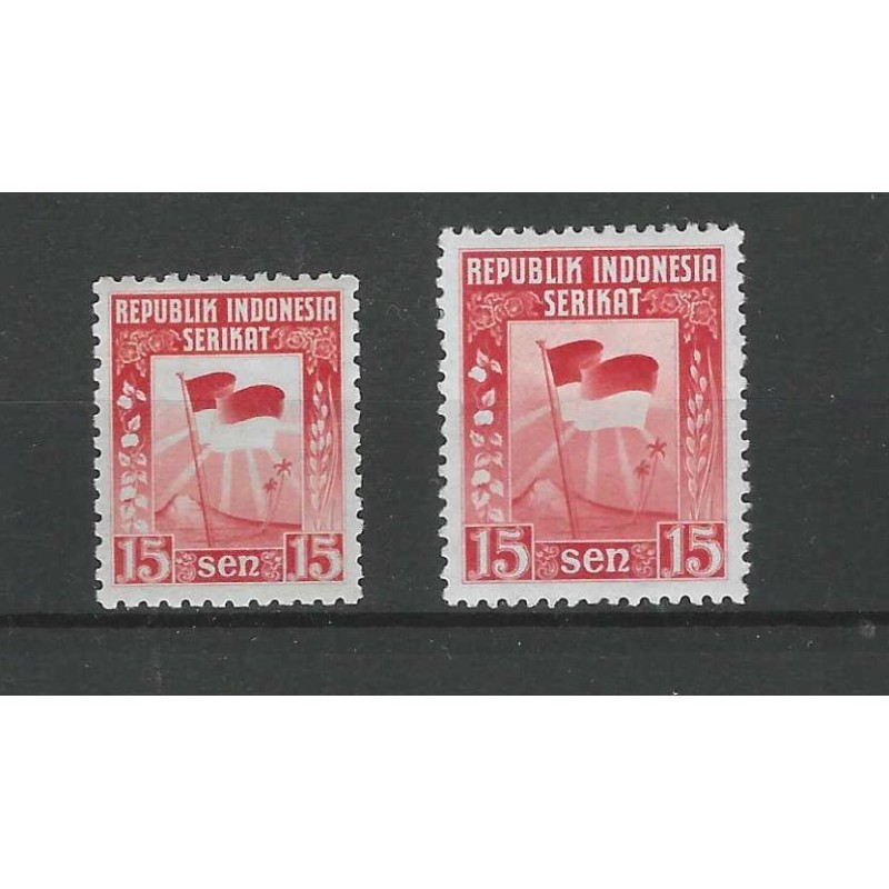 Dutch East Indies/Indonesie 1-2 Herdenking overdracht MNH  CV 10 €  EXTREMELY FINE  !!