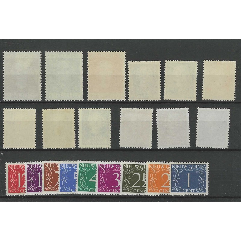 Ned. Nieuw Guinea1-21 Numeral and Juliana  MNH  CV 133 €  EXTREMELY FINE  !!