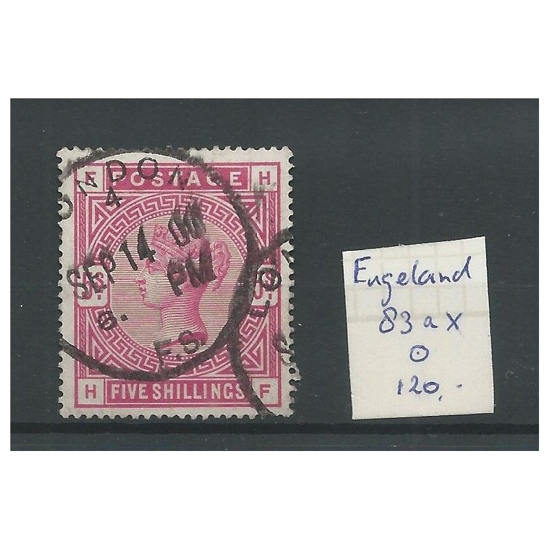 Great Britain  nr 83ax Queen Victoria 1884  VFU/used  CV 120 €