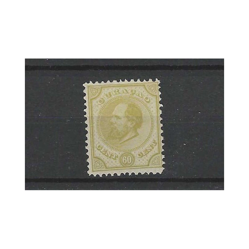 Curacao 10D Willem III  MH/ongebr  CV 67,5 €  PRACHT  !!