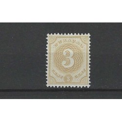 Curaçao 16 Numeral 3ct  MNH  CV 35 €  EXTREMELY FINE  !!