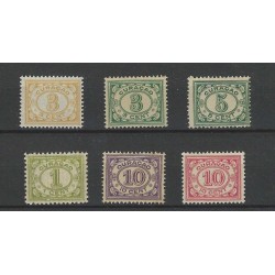 Curaçao 44,49,50,51,55, 56  CijferMNH/postfris  CV 110 €  EXTREMELY FINE  !!