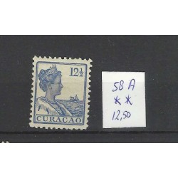 Curacao 58A Wilhelmina 12,5ct  MNH/postfris  CV 12,5 €  PRACHT  !!