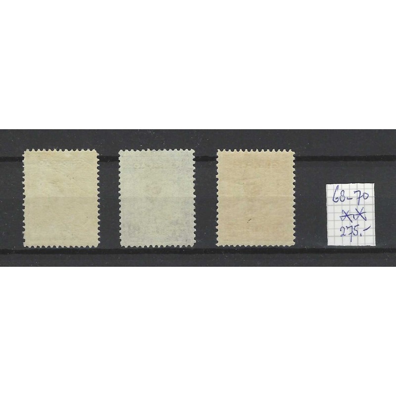 Curaçao 68-70 Wilhelmina  MNH  CV 275 €  EXTREMELY FINE  !!
