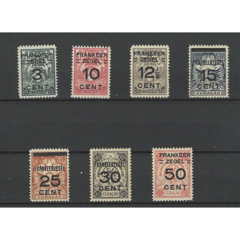 Curacao 82-88 Brandkast-overdrukken MNH/postfris  CV 150 €  PRACHT  !!