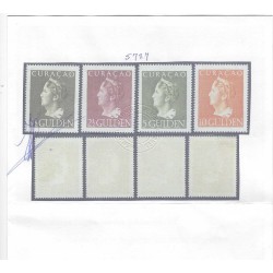 Curaçao 178-181 Wilhelmina  MNH CV 415 €  Certificate  !!
