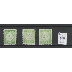 Curaçao P31-33 Postage due 1941 English printing  MNH CV 625 €
