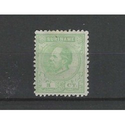 Suriname 4C Willem III 1873  MH/ongebr CV 25 €