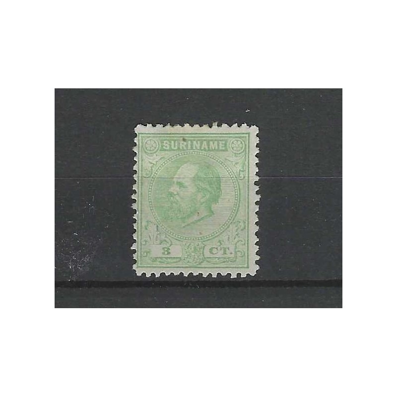 Suriname 4C Willem III 1873  MH/ongebr CV 25 €