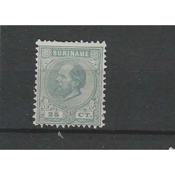 Suriname 10C Willem III 1873  MH/unused CV 100 €