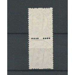 Netherlands R72  Vertical pair  VFU/used  CV 94,5 €  SUPERB !!