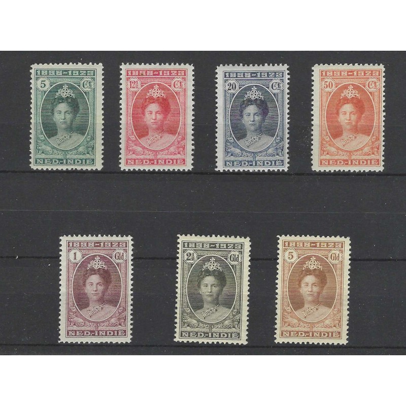Ned. Indie 160-166 Wilhelmina 1923 MNH/postfris  CV 500 €