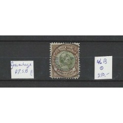 Netherlands 46B Wilhelmina "GRAVENHAGE R.P.S.B. 1899" large round cancel VFU/used  CV 250+ €