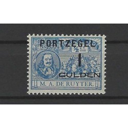 Nederland  P43 De Ruyter-port 1 Gld  MNH/postfris CV 750 €  attest Vleeming