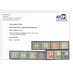 Dutch East Indies 149-159 BANDOENG-set  MH/unused CV 275 €  certificate Vleeming