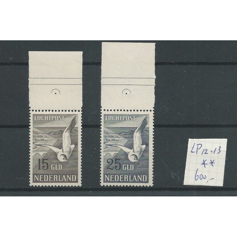 Netherlands LP12-13 Meeuwen Airmail MNH  CV  600 €