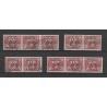 Nederland 356A-D  GUILLOCHE combinaties VFU/gebr CV 67 €