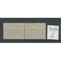 Netherlands P37f/P37 pair postage due MH/unused  CV  35 €