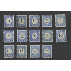 Netherlands P13-26 Postage due 1894 MH/unused  CV 290 €
