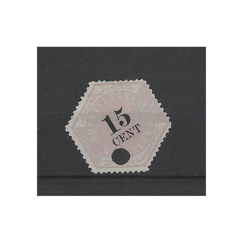 Netherlands TG5 Telegram 15 ct VFU/used CV 40 €