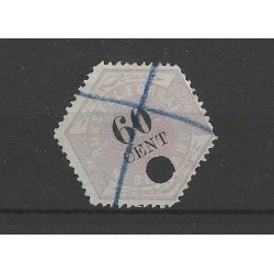 Netherlands TG10 Telegram 60ct VFU/used CV 50 €