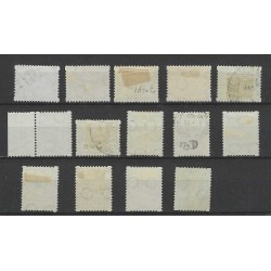 Netherlands R57-70 Corner syncopated perforation VFU/used  CV 83,50 €