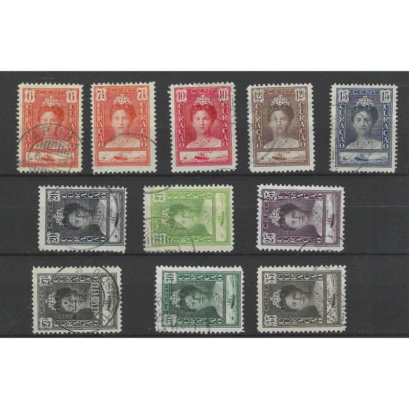 Curacao 89-99 Wilhelmina VFU/gebr CV 52,5 €