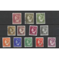 Curacao 141-152 Wilhelmina VFU/gebr CV 62,5 €