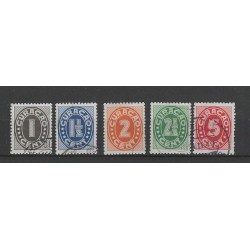 Curacao 153-157 Cijfer VFU/gebr CV 21,5 €