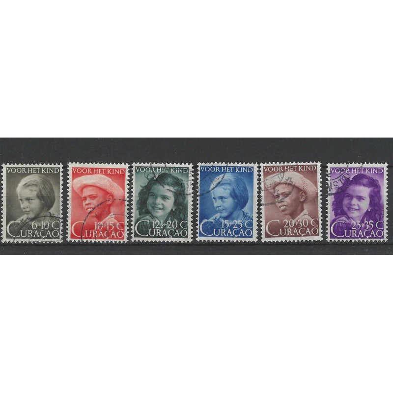 Curaçao 200-205 Child Welfare 1948  VFU/used  CV 14  €