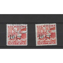 Curaçao LP17a-LP17b  Airmail VFU/used CV 40 €