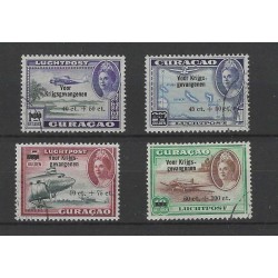 Curaçao LP41-44  Airmail VFU/used CV 40 €