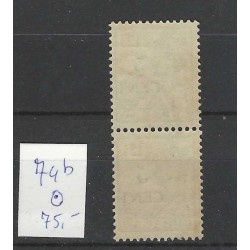 Curaçao 74b Provisional issue type I and II  VFU/used CV 75 €