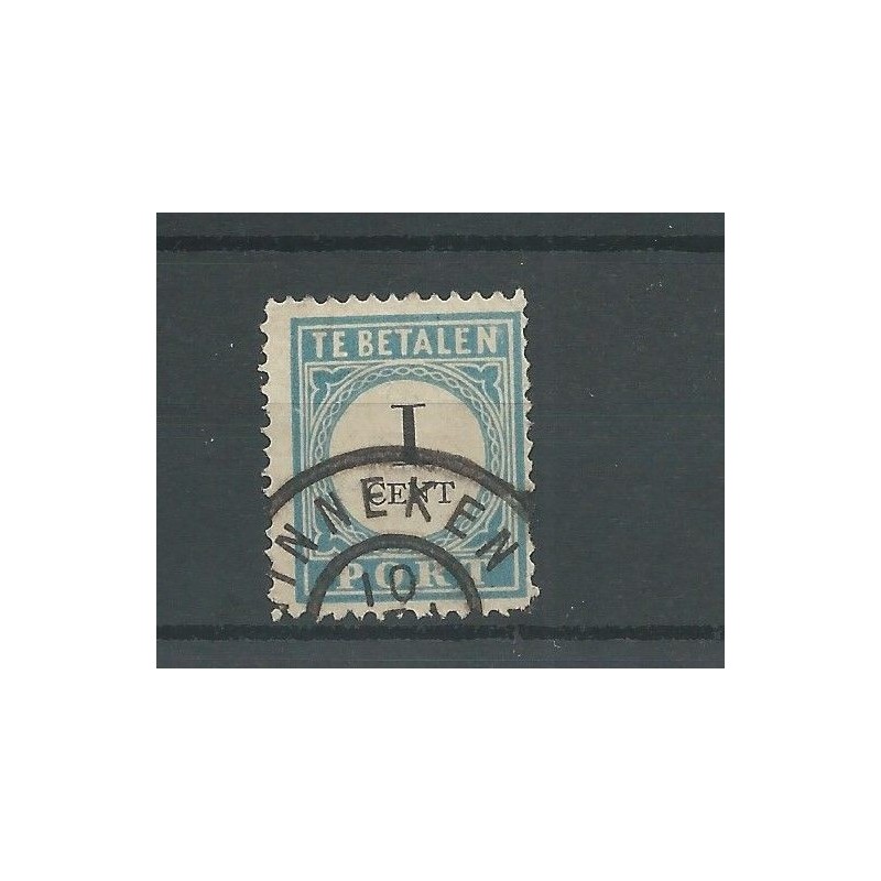 Netherlands  P3D-I  "GINNEKEN" large round cancel  VFU/used CV  20 €