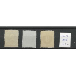 Curaçao  14-16 Numeral  MNH CV 65 €Extremely fine !!