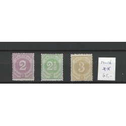 Curaçao  14-16 Numeral  MNH CV 65 €Extremely fine !!