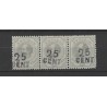 Curaçao  18 Hulpuitigfte strip of 3 MH/unused CV 70++ €Extremely fine !!