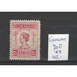 Curacao  70D Wilhelmina 2,5Gld  12,5x12,5  MNH/postfris CV 425 € !Pracht !!