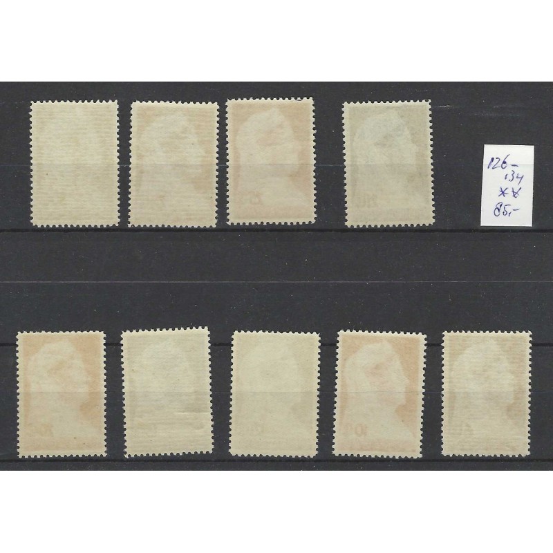 Curaçao 126-134  Wilhelmina  MNH CV 85 €