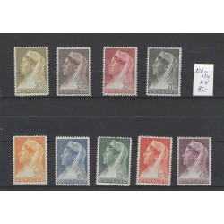 Curaçao 126-134  Wilhelmina  MNH CV 85 €