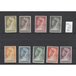 Curacao 126-134  Wilhelmina  MNH/postfris CV 85 €