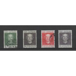 Curaçao 230-233 Queen Juliana EN FACE VFU/used CV 110 €