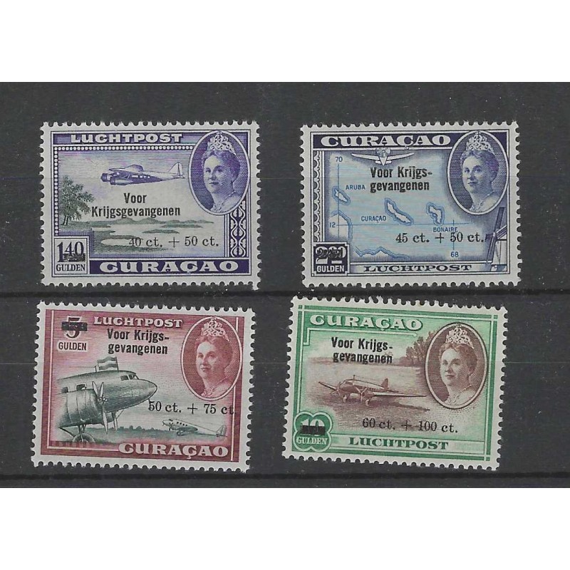 Curacao LP41-44  Luchtpost  MNH/postfris  CV 40 €