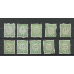 Curaçao P21-30 Postage due 1915  MH/unused CV 16 €