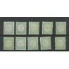 Curaçao P21-30 Postage due 1915  MH/unused CV 16 €