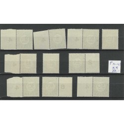 Curaçao P34-43 Postage due 1948  MNH CV 350 €