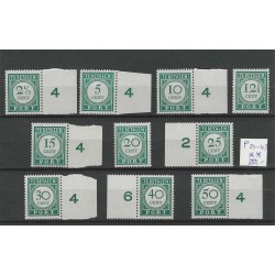 Curaçao P34-43 Postage due 1948  MNH CV 350 €