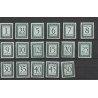 Curaçao P44-60 Postage due 1952  MNH CV 19 €